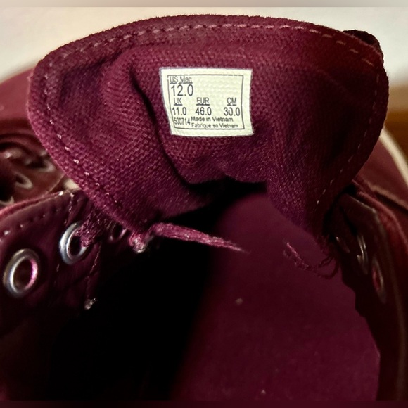 Vans low top - maroon - size 12 - Picture 5 of 5